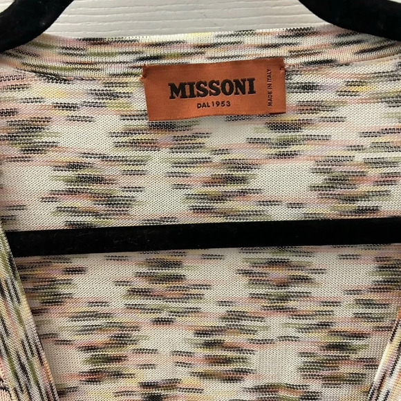 Missoni Multicolor Patterned Knit Buttoned Cardigan - Picture 6 of 6